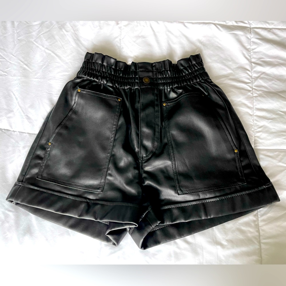 Faux Leather shorts